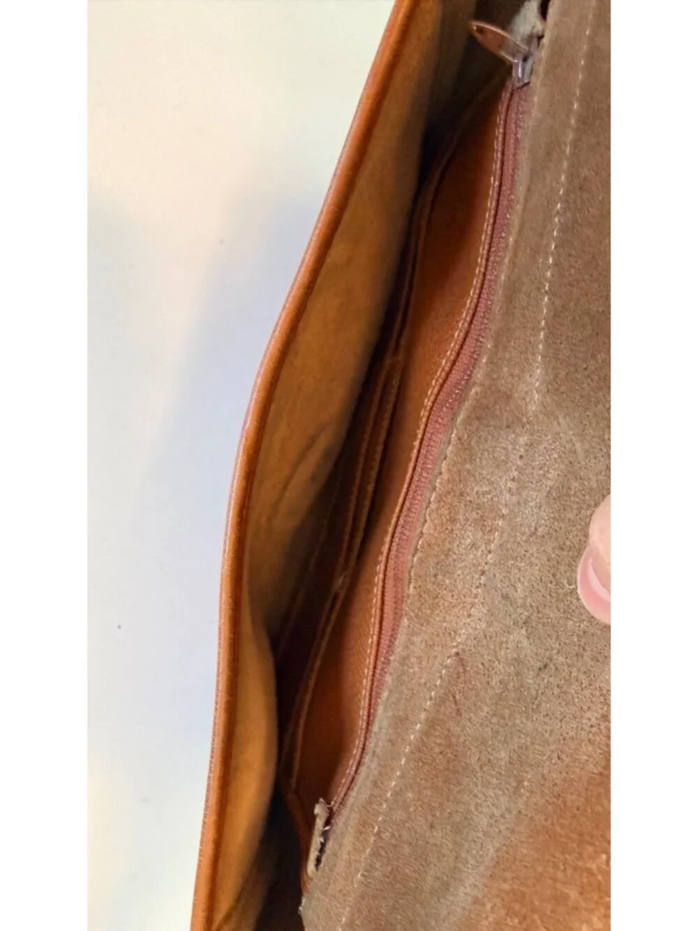 Vintage Dooney & Bourke Equestrian Crossbody Bag in British Tan Pebbled Leather